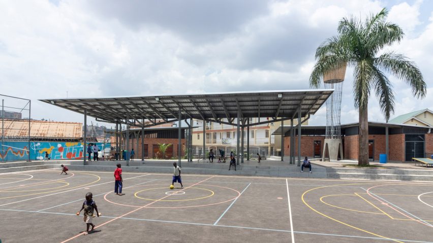 Exterior of Kampala Community Centre by Kéré Architecture