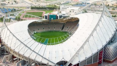 Aerial view of Khalifa International Stadium