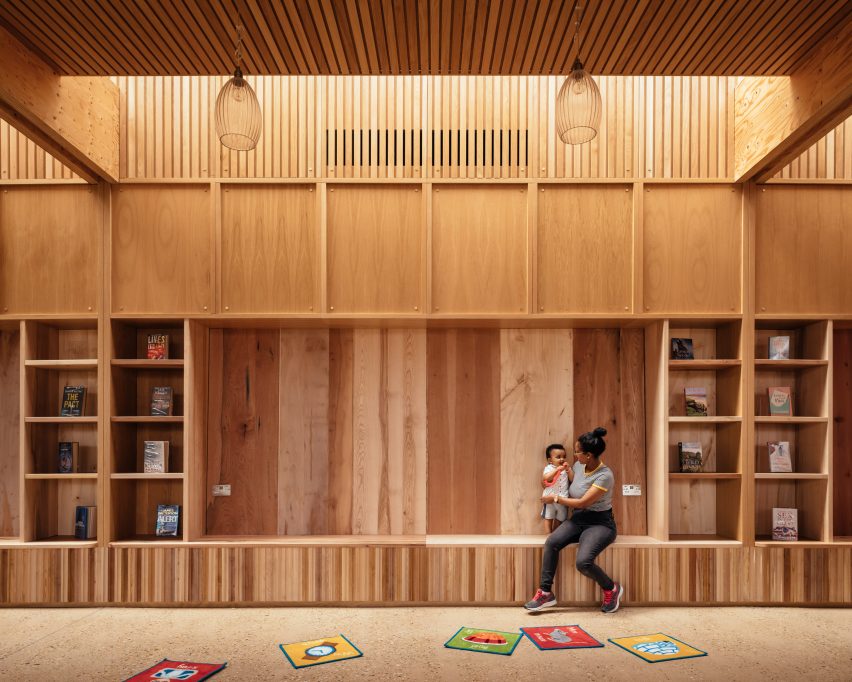 Interior of Lea Bridge Library by Studio Weave