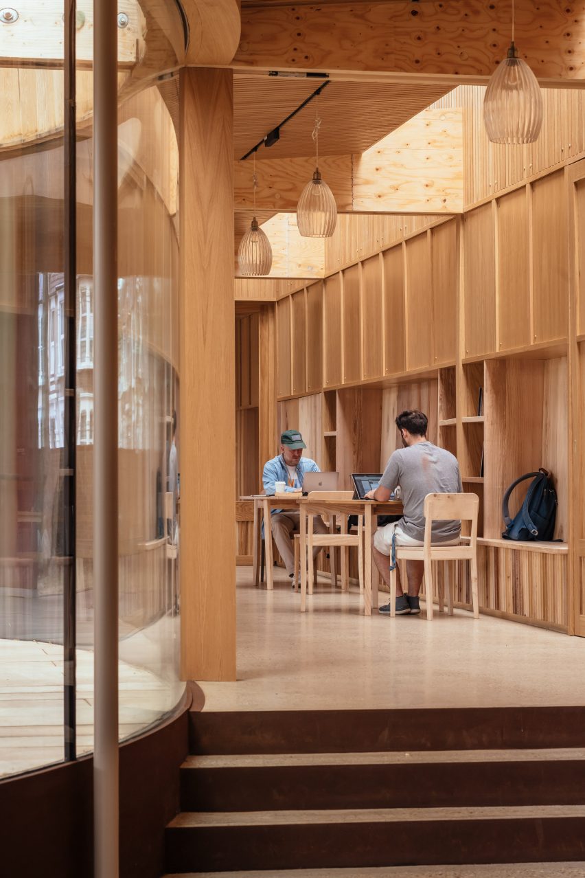 Interior of Lea Bridge Library by Studio Weave