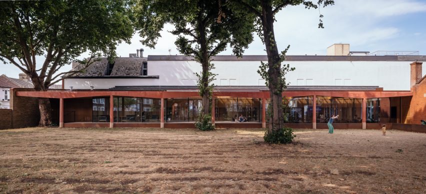 Exterior of Lea Bridge Library by Studio Weave