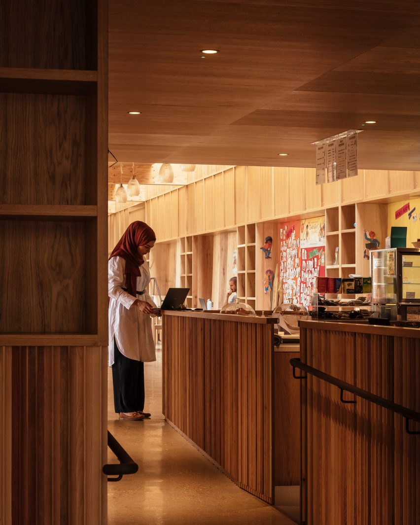 Interior of Lea Bridge Library by Studio Weave