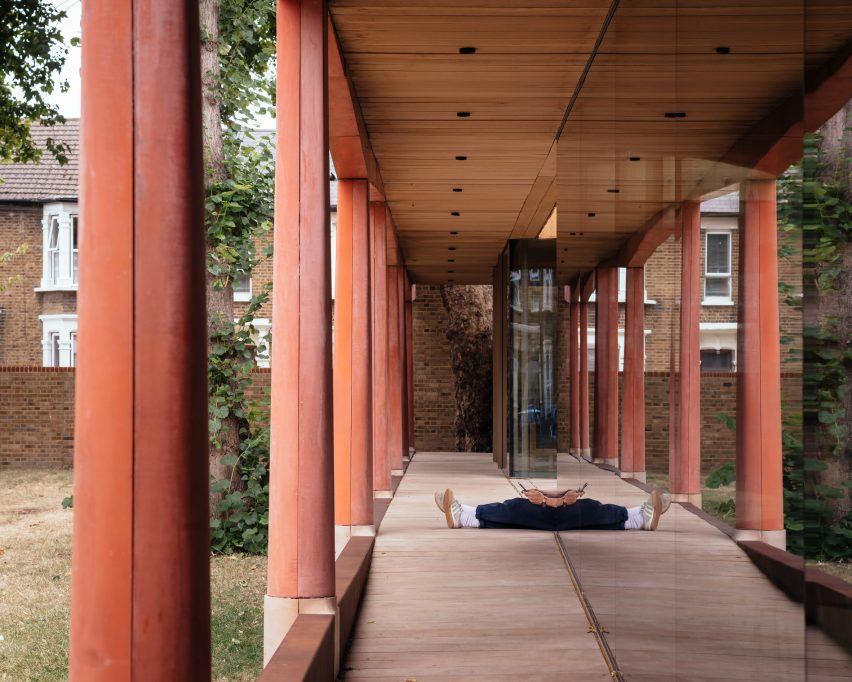 Exterior of Lea Bridge Library by Studio Weave