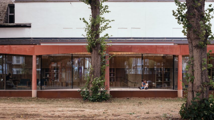 Exterior of Lea Bridge Library by Studio Weave