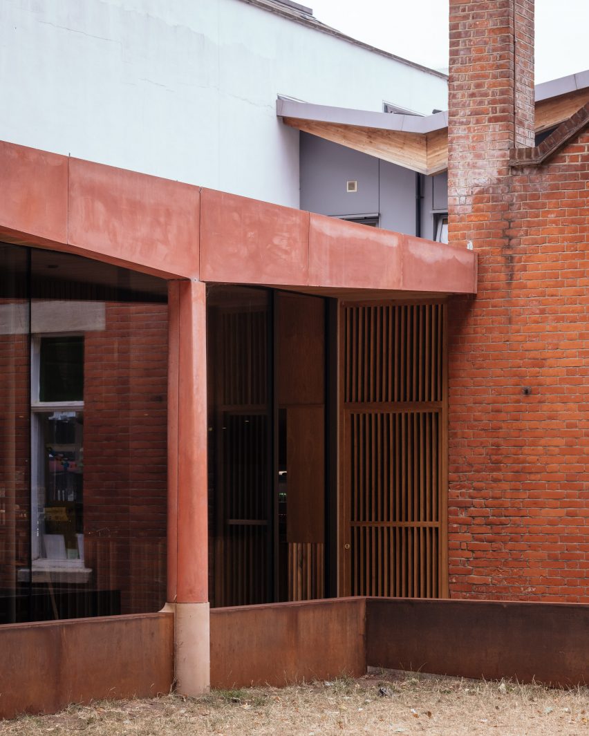 Exterior of Lea Bridge Library by Studio Weave