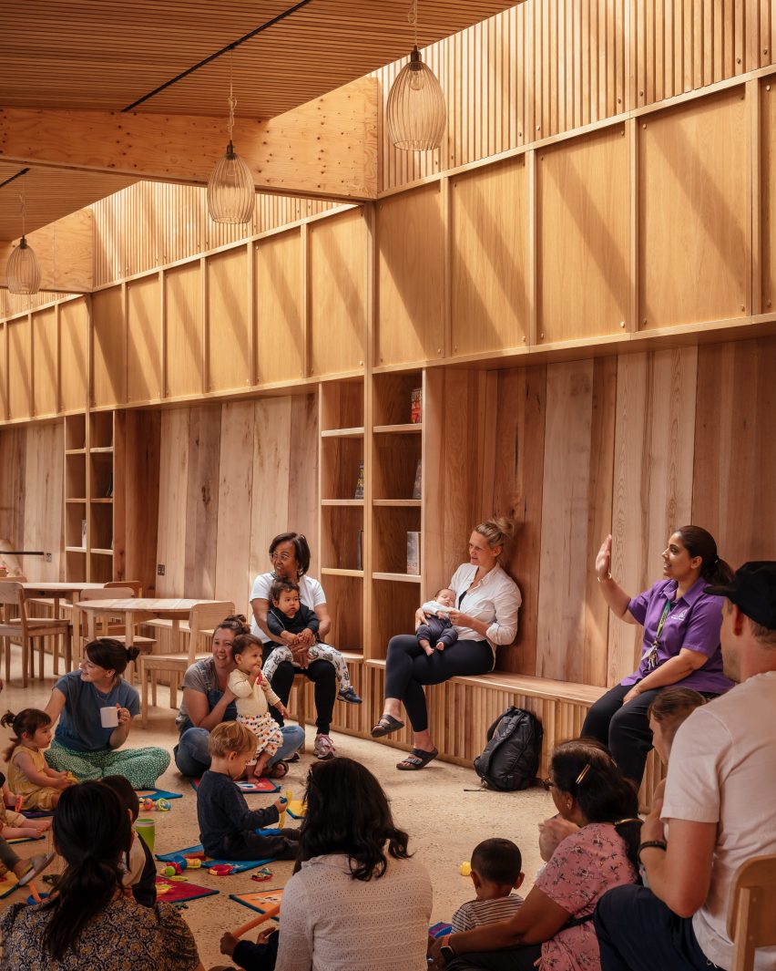 Interior of Lea Bridge Library by Studio Weave