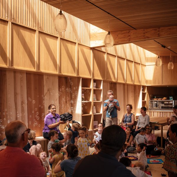 Interior of Lea Bridge Library by Studio Weave
