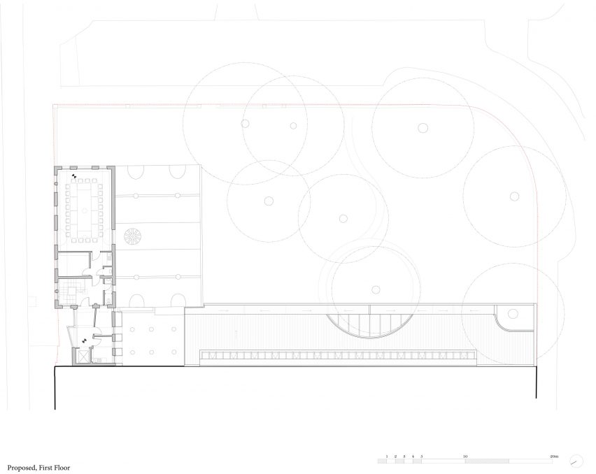 First floor plan of Lea Bridge Library by Studio Weave