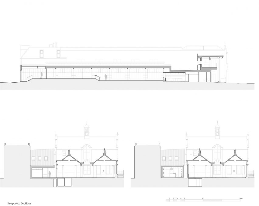 Section of Lea Bridge Library by Studio Weave
