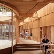 Interior of Lea Bridge Library by Studio Weave