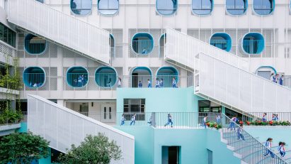 Courtyard in Fuqiang Elementary School by People's Architecture Office