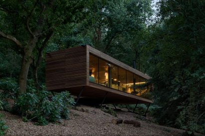 Looking Glass Lodge at night