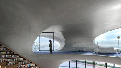 MAD Architects designed Cloudscape of Haikou, a library in China