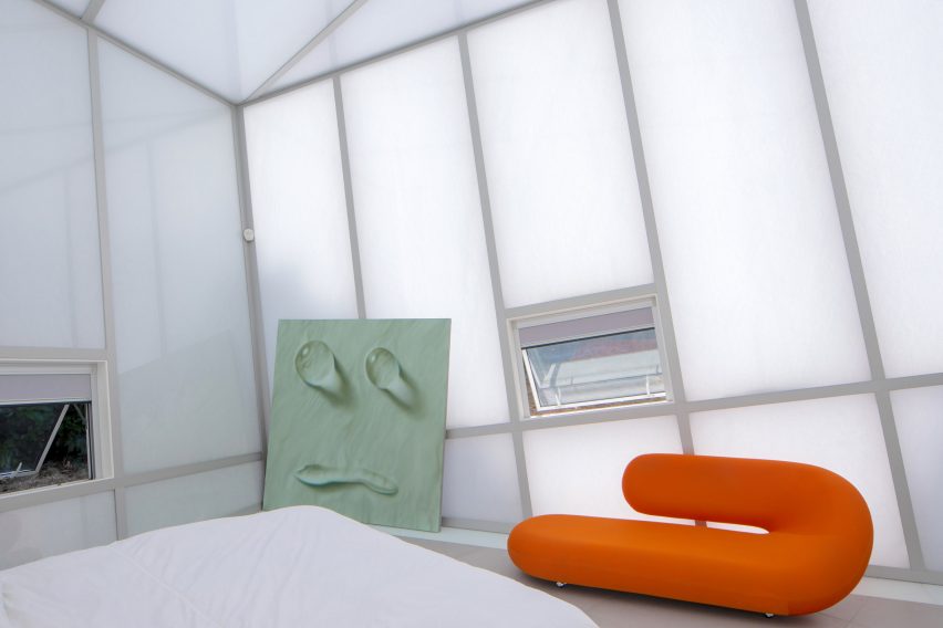 Bedroom in Maison de Verre by Studio Odile Decq
