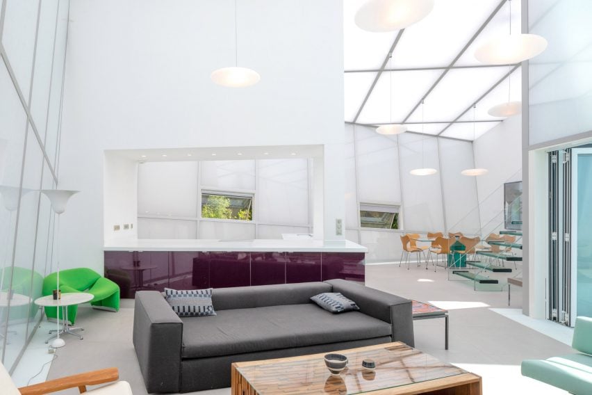 Sofa in Maison de Verre by Studio Odile Decq