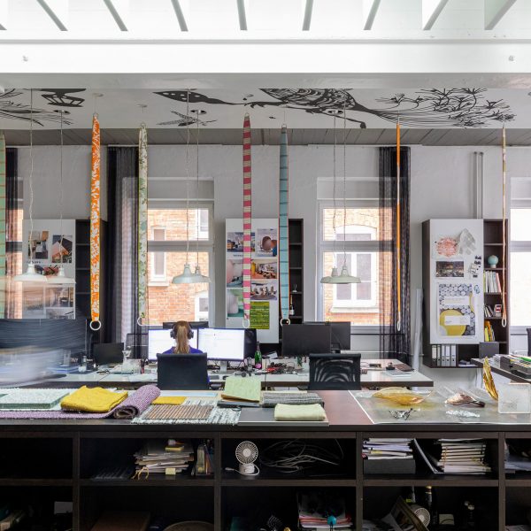 Interior image of a workspace at Ippolito Fleitz Group – Identity Architects office
