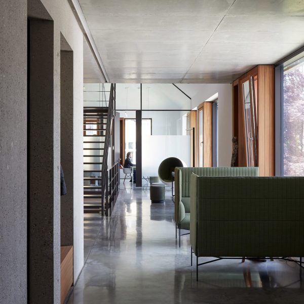 Interior image of a workspace at Blocher Partners