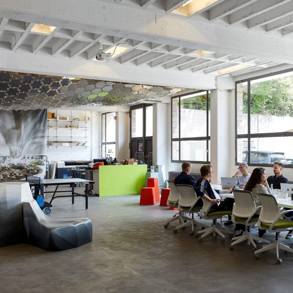 Interior image of a workspace at Laboratory for Visionary Architecture
