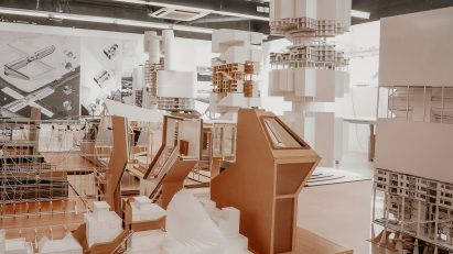 Architectural models by students at The University of Hong Kong