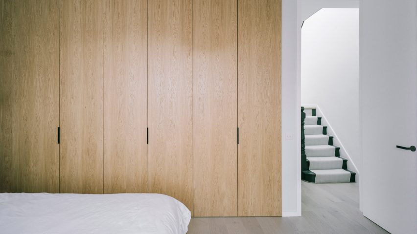 Wardrobe wall of London house