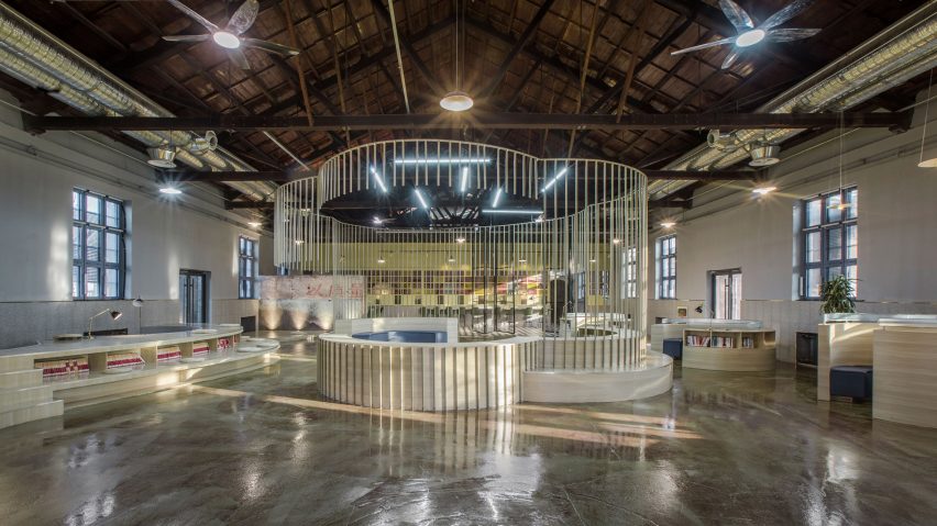 Interior of miners' canteen by Aurelien Chen in Hebei province, China
