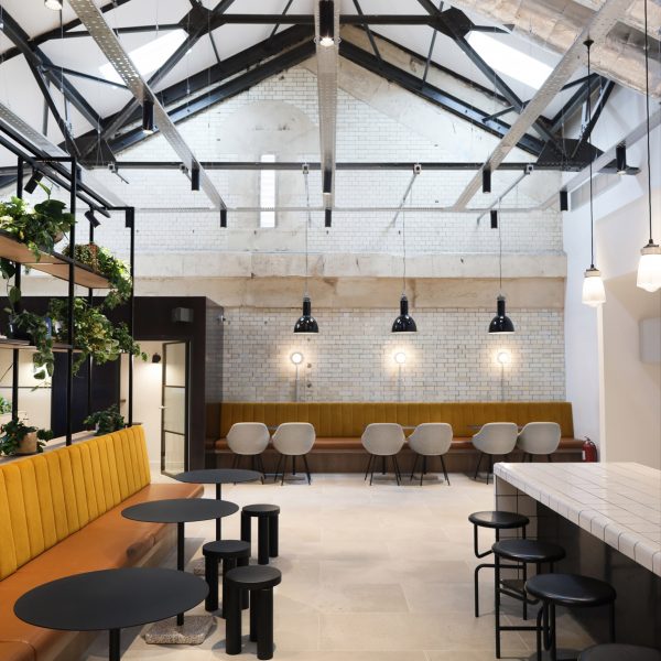 Interior image of a seating area at Generator Building