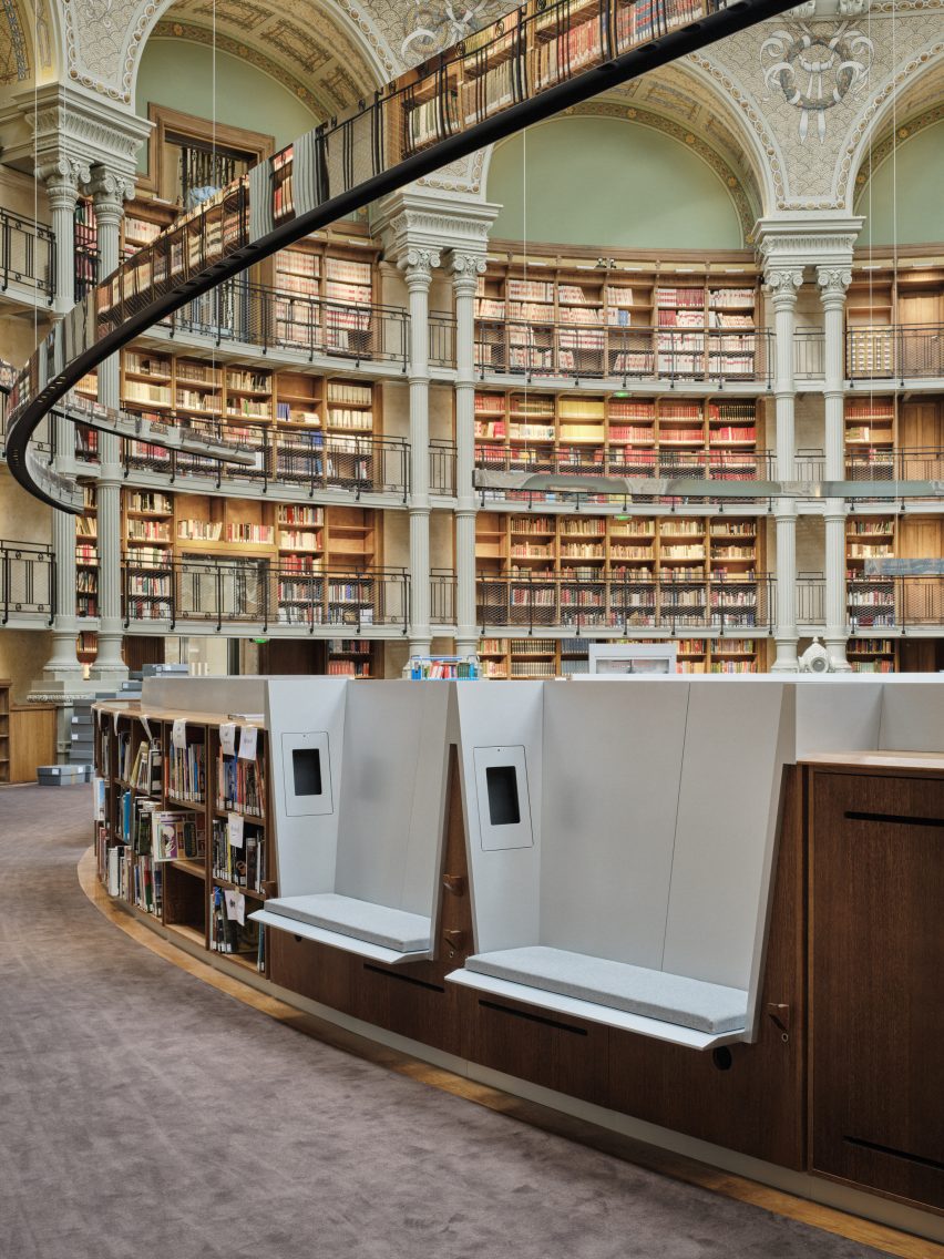 Interior of National Library by Bruno Gaudin Architectes