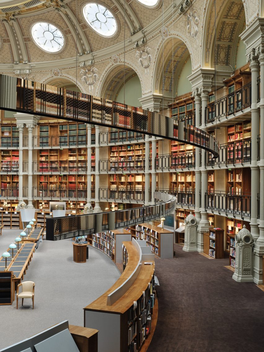 Interior of National Library by Bruno Gaudin Architectes