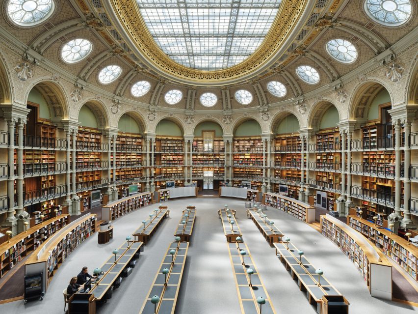Interior of National Library by Bruno Gaudin Architectes