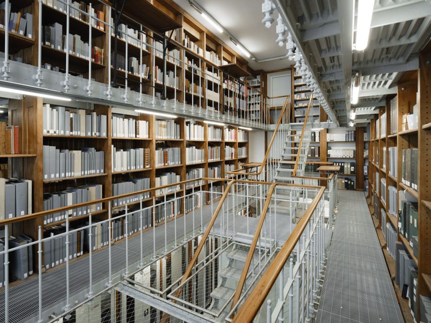 Interior of National Library by Bruno Gaudin Architectes