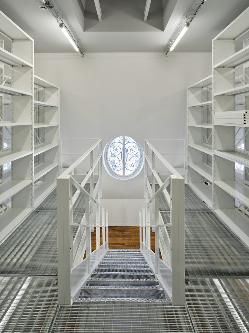 Interior of National Library by Bruno Gaudin Architectes