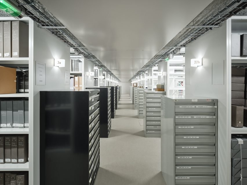Interior of National Library by Bruno Gaudin Architectes