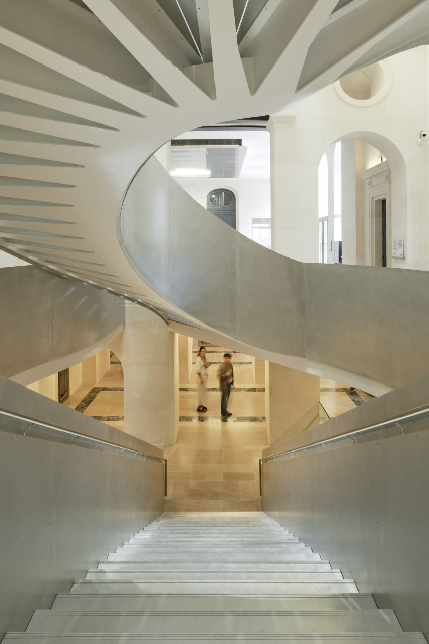 Interior of National Library by Bruno Gaudin Architectes