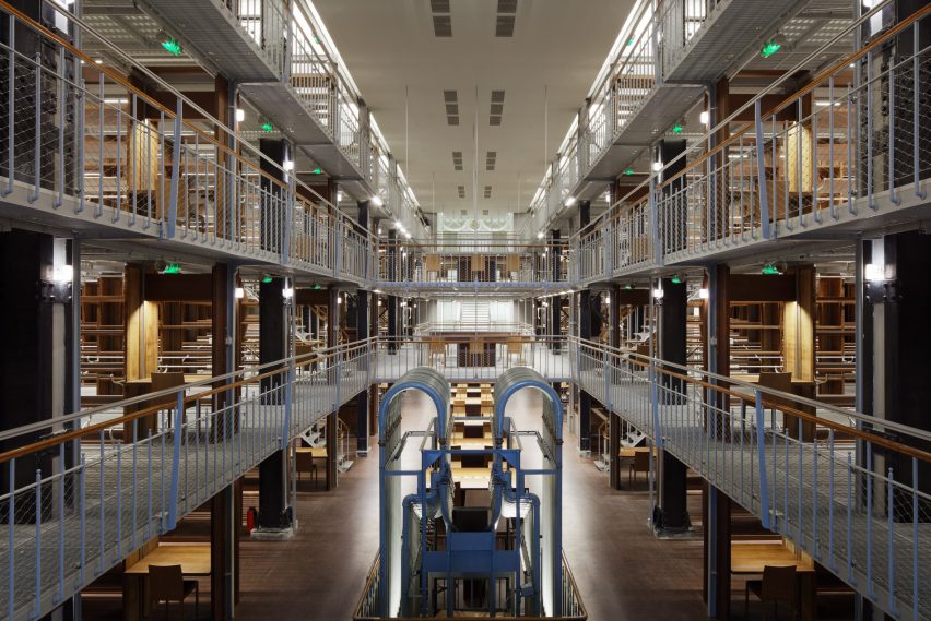 Interior of National Library by Bruno Gaudin Architectesv