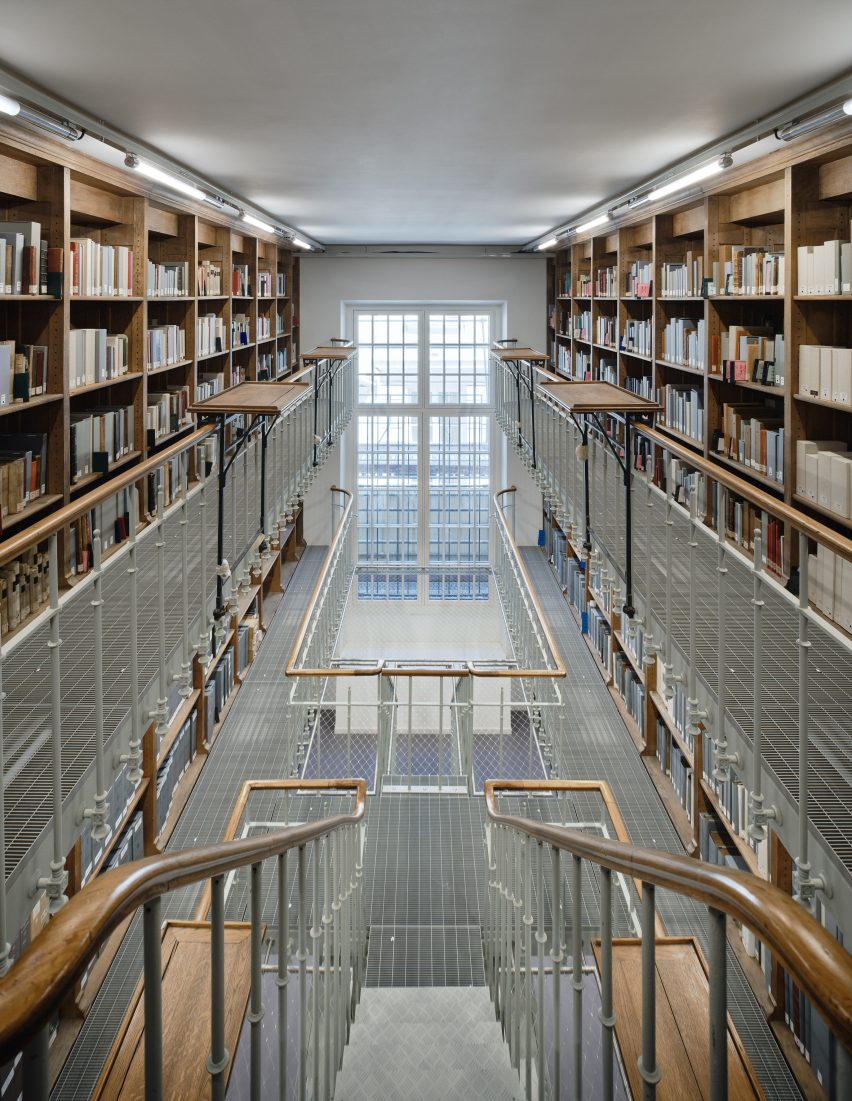 Interior of National Library by Bruno Gaudin Architectes