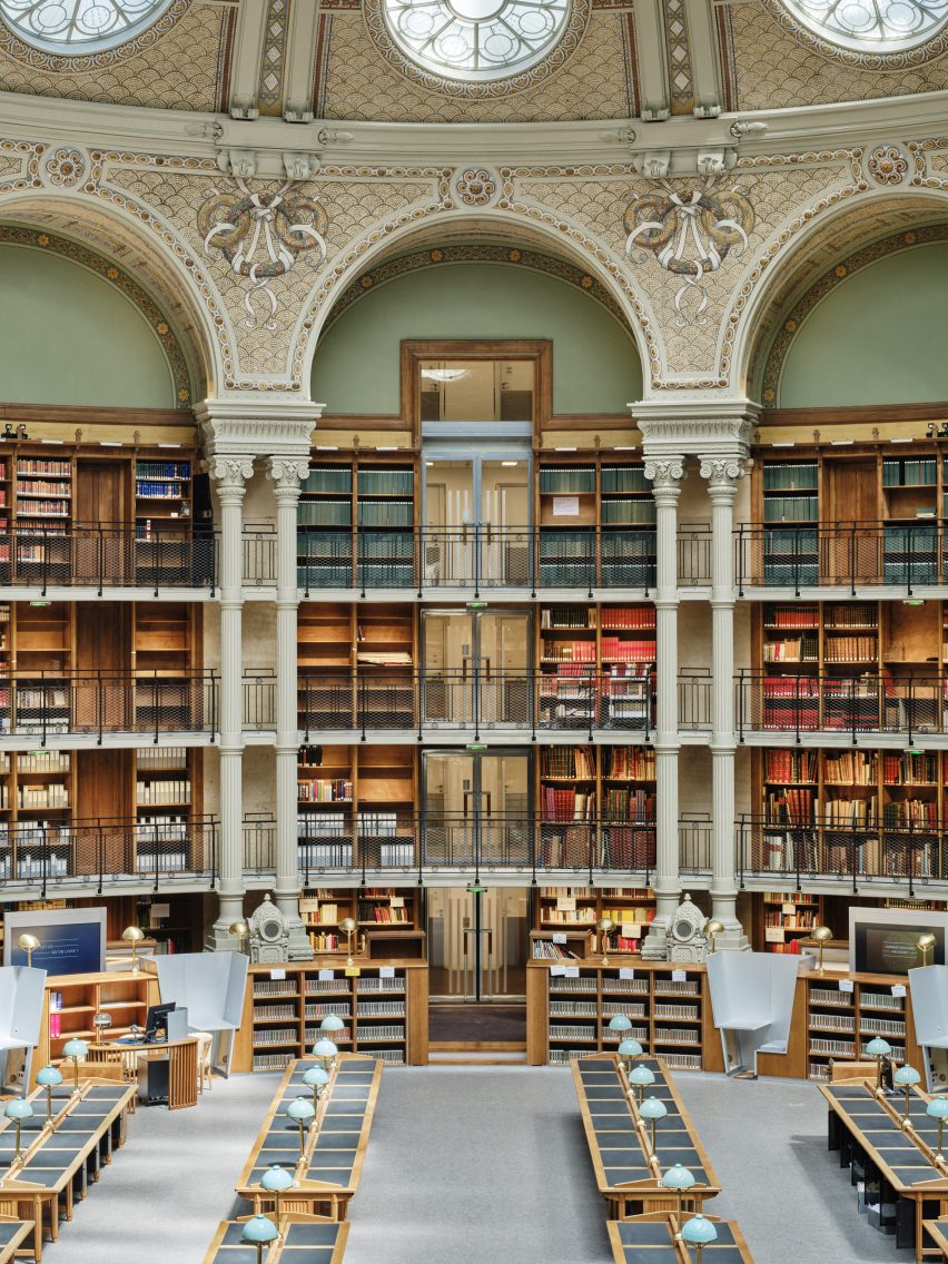 Interior of National Library by Bruno Gaudin Architectes