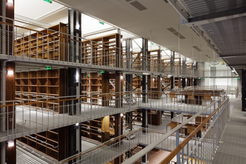 Interior of National Library by Bruno Gaudin Architectes