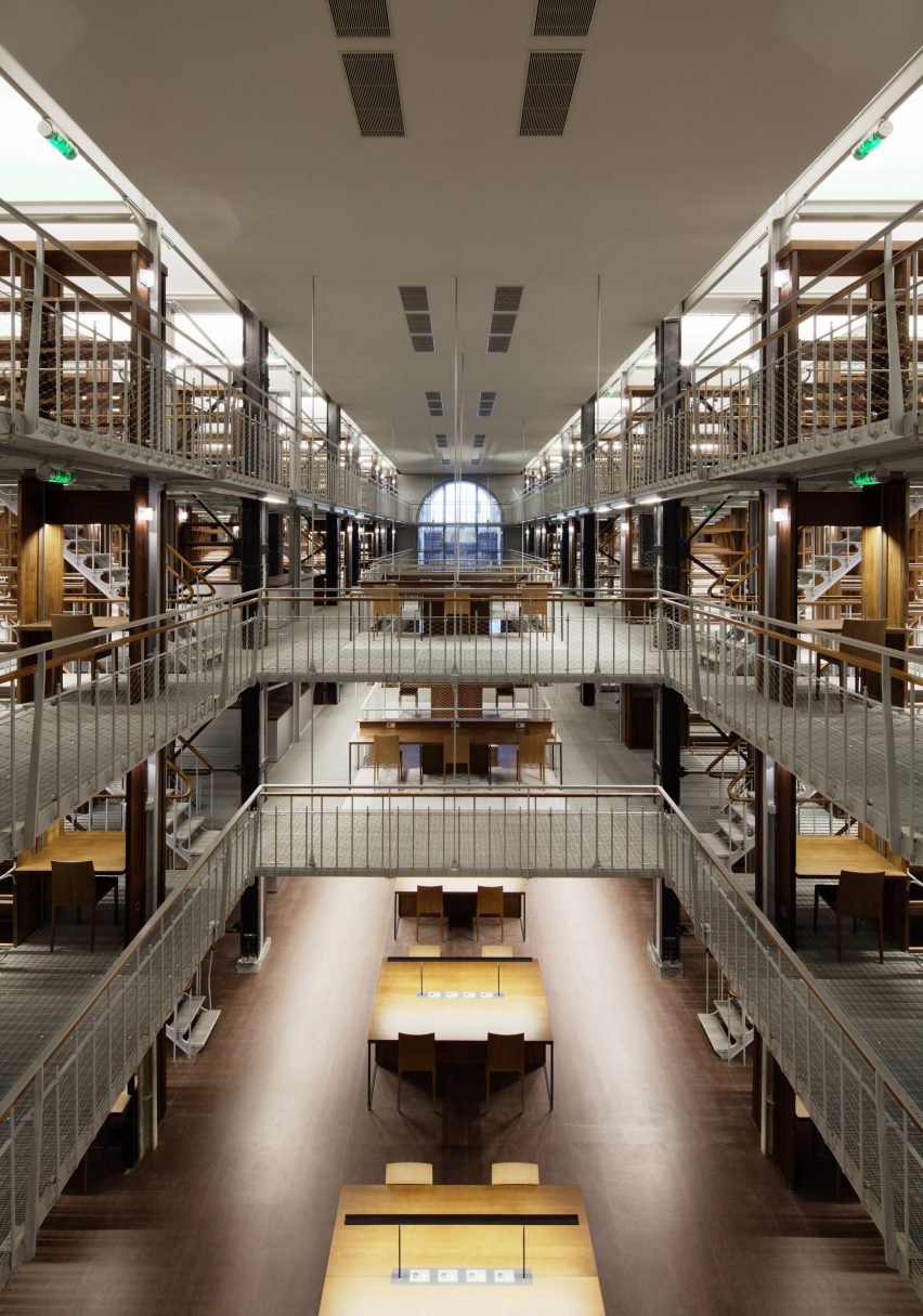 Interior of National Library by Bruno Gaudin Architectes