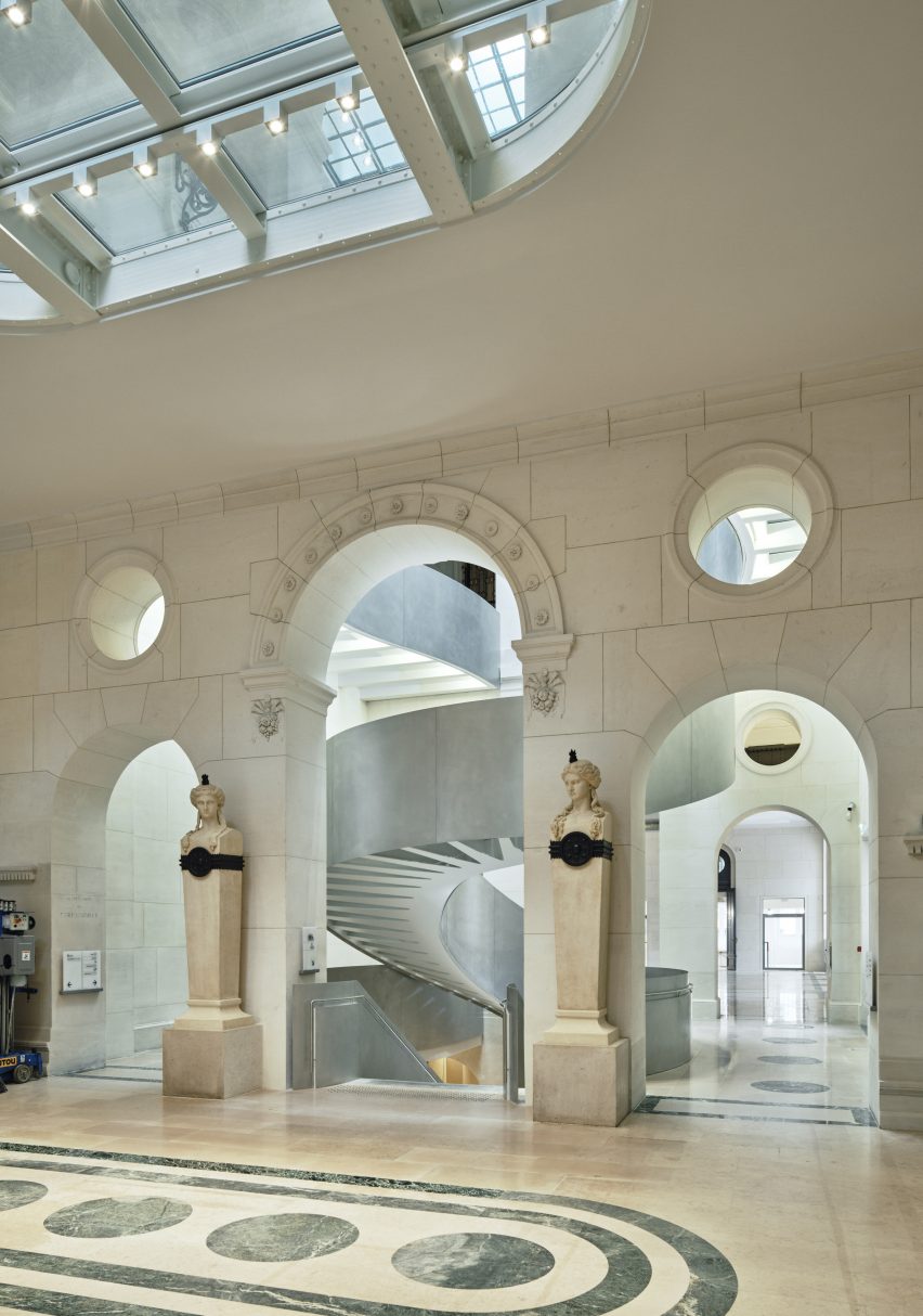 Interior of National Library by Bruno Gaudin Architectes