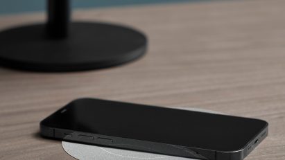 Phone on top of wireless charger