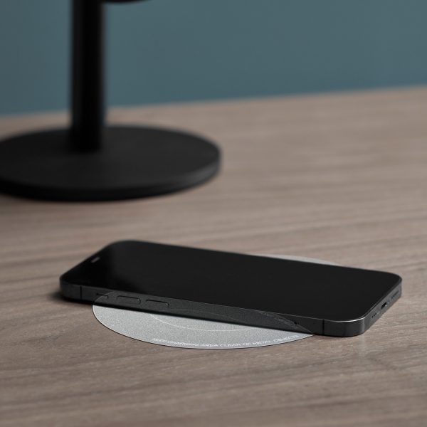 Phone on top of wireless charger