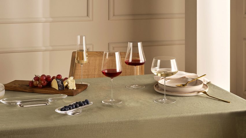 Stem Zero Volcano glassware by Nude
