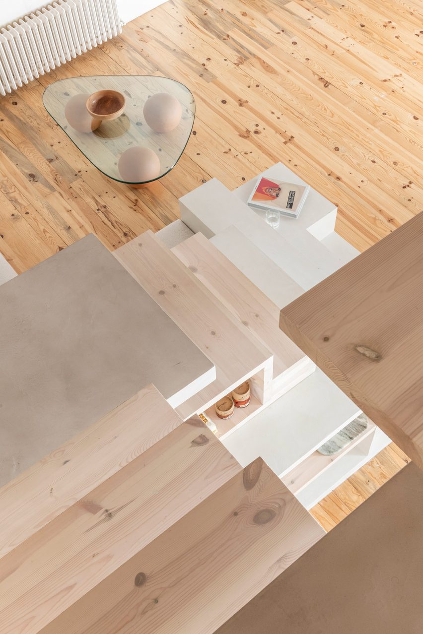 Staircase of Palau apartment by Colombo and Serboli Architecture