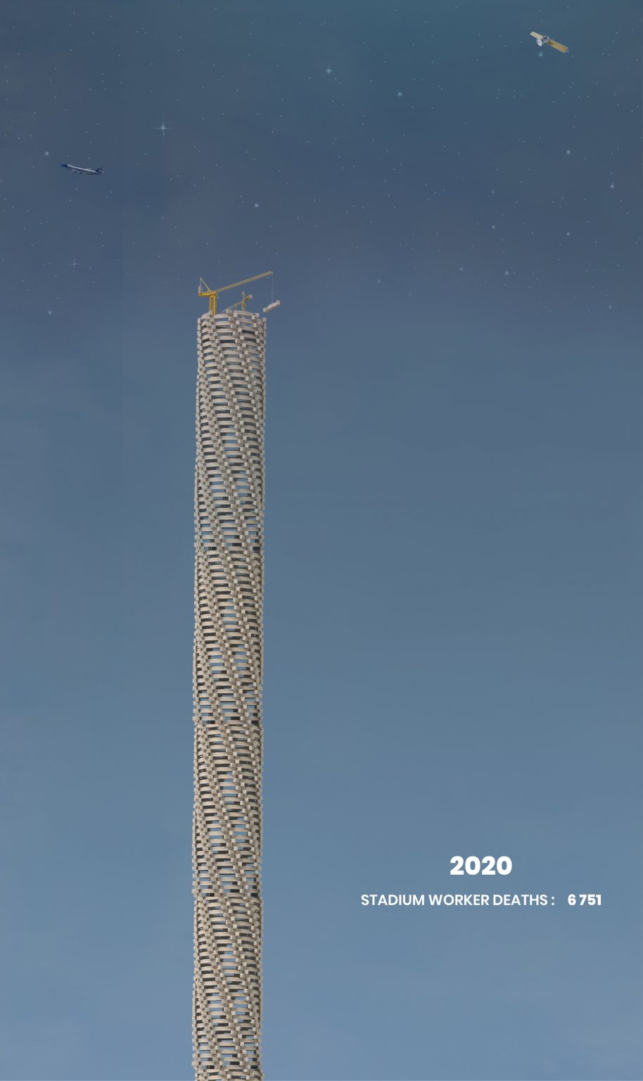 Qatar World Cup Memorial tower by Week