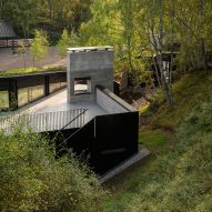 Aerial view of Quarry Studios by Moxon Architects