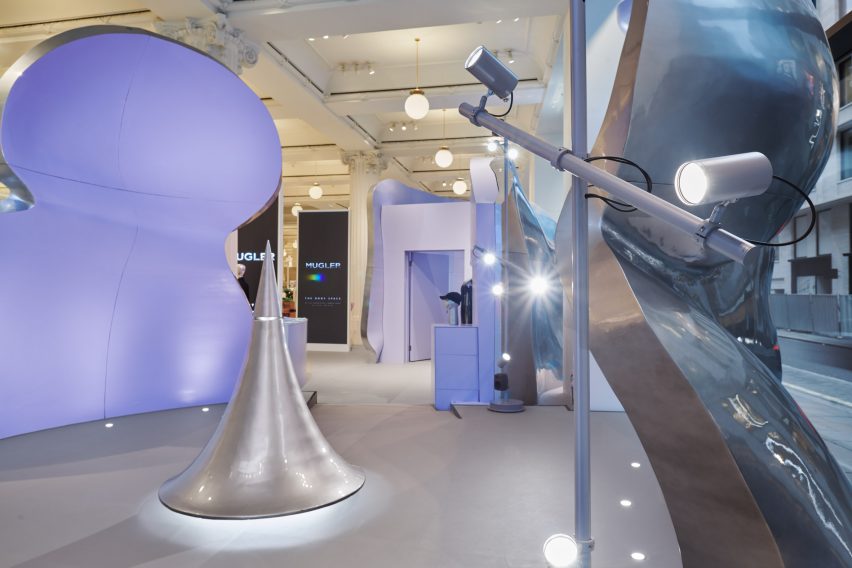 Random Studio creates "giant fragments of a woman's body" for Mugler pop-up at Selfridges