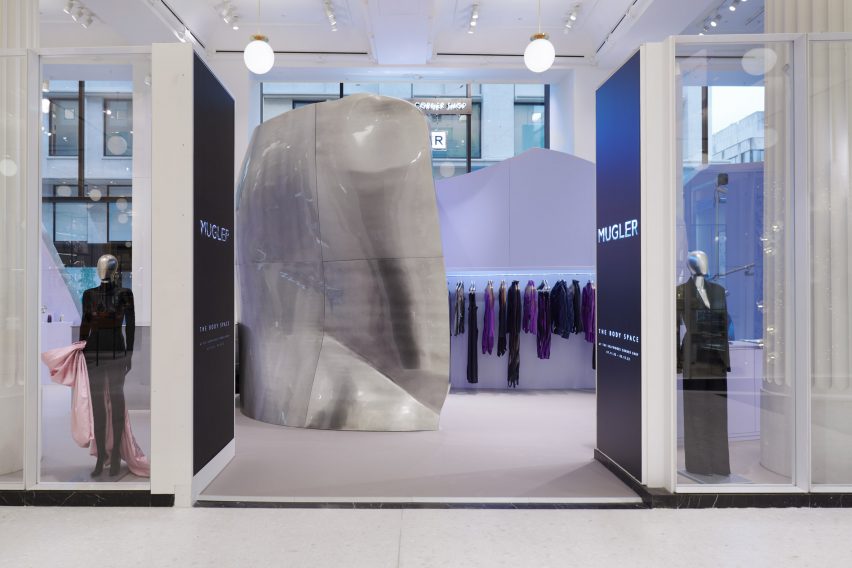 Random Studio creates "giant fragments of a woman's body" for Mugler pop-up at Selfridges