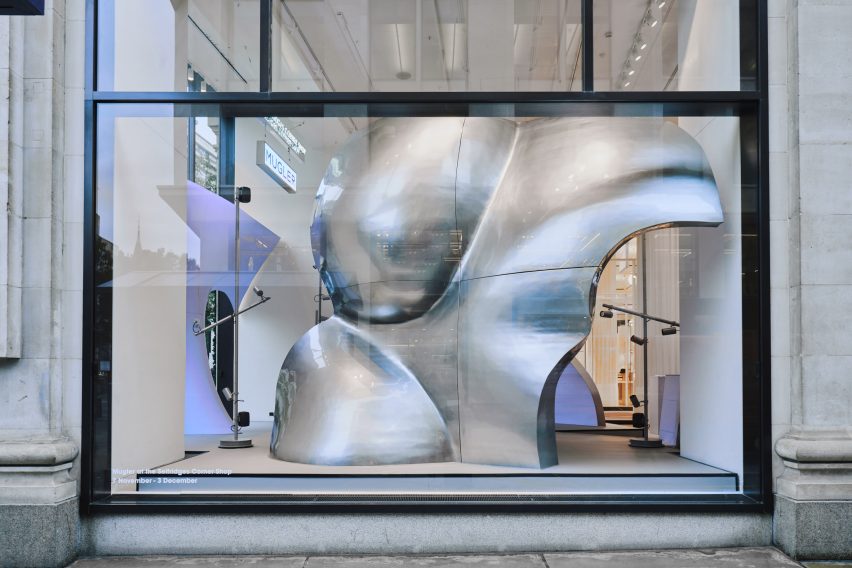 Random Studio creates "giant fragments of a woman's body" for Mugler pop-up at Selfridges