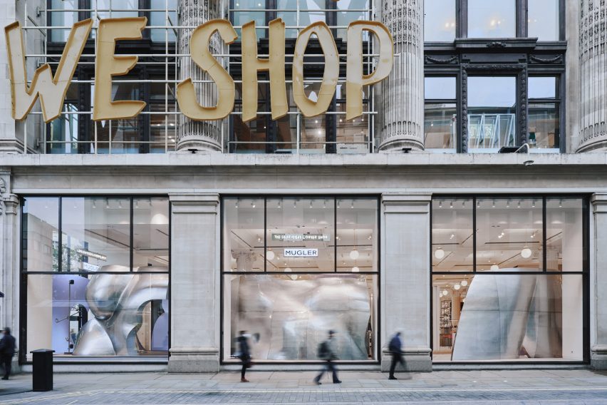 Random Studio creates "giant fragments of a woman's body" for Mugler pop-up at Selfridges