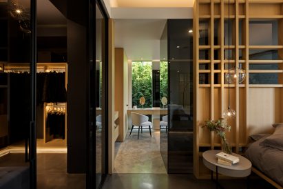Bedroom in West Vancouver modern home
